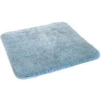 Kinzler Badematte "Chaozhou, Badvorleger, Badezimmer Teppich" Gr. 2, blau (hellblau), H:20mm, Polyester, Badematten, Badematte, Badteppich, Uni Farben, weich, als rechteckig, rund & Set erhältlich