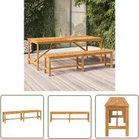 The Living Store Gartenbank 180 cm Massivholz Akazie