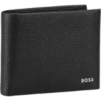 BOSS Klapp-Geldbörse aus genarbtem Leder mit metallenem Logo-Schriftzug Grösse ONESI