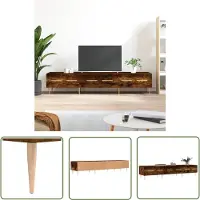 The Living Store TV-Schrank Räuchereiche 150x36x30 cm Holzwerkstoff