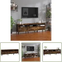 The Living Store TV-Schrank Räuchereiche 150x30x44,5 cm Holzwerkstoff