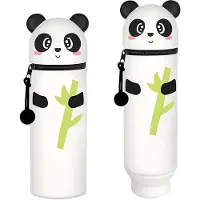 OEM Wasserdichtes Silikon-Etui, 2in1, weich, aufklappbar, Panda-Design, Penhalter