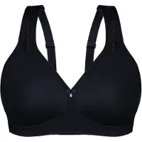 Sassa Bügelloser BH "Soft BH BEAUTIFUL EMBROIDERY", Damen, Gr. 75, Cup C, schwarz, BHs Bügelloser BH