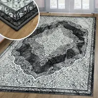 Otto Home Teppich "Harvii, kurzflor" Gr. 1, grau, B:60cm H:8mm L:110cm, Kunstfaser, Teppiche, Teppich, Orient-Design, weiche Haptik, Wohnzimmer, Esszimmer, Schlafzimmer