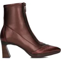 Hispanitas für Damen. CHI254186 Atlanta burgunderrote Lederstiefeletten burgunderrot (36), 5 bis 8 cm, Reißverschluss, Lässig, Bordeaux