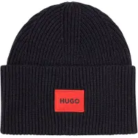 HUGO für Damen. 50502579 Mütze Saffa schwarz (OSFA), Lässig, Wolle