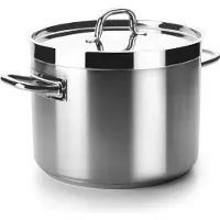Lacor Stewpot Basse CHEF LUX Without LID 36CM Kochtopf, Edelstahl, 36 cm Durchmesser, Induktionsherd-geeignet