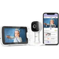 Hubble Connected Nursery Pal Cloud 5 Inch Baby Monitor with Camera, 2-Way Commun