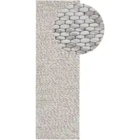 Carpetfine Wollteppich "Sina, auch als Läufer", rechteckig, 14 mm Höhe, Handweb Teppich, reine Wolle, meliert, handgewebt, weich & kuschelig