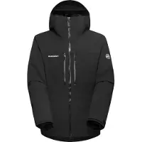 Mammut - Isolierende und wasserdichte Thermojacke für Skifahrer - Stoney HS Thermo Hooded Jacket Men Black für Herren - Größe M - schwarz