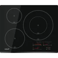 CATA INSB 6032 BK, Schwarz, Integriert, 63 cm, Keramik, 3 Zone(n), 3 Zone(n)