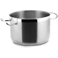Lacor FLEISCHTOPF O/Deckel ECO-Chef 24X15 CMS, Edelstahl, 24, 24 cm