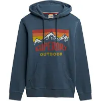 Superdry für Herren. M2014296A Mountain Entspanntes Sweatshirt blau (XXL), Lässig, Baumwolle, Langarm