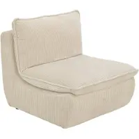 Hela Tische, Relax-Sessel Rhodos, Bezug Cordstoff Beige, gepolstertes Gestell, breite Sitzfläche, aufgesetztes Kissen, ca.180kg belastbar
