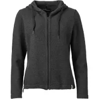 Mufflon - Women's Kalea - Merinohoodie Gr S schwarz/grau