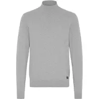 !Solid Rollkragenpullover SOLID "Rollkragenpullover SDAkalmo", Herren, Gr. 3XL, grau (gray melange), Obermaterial: 70% Baumwolle CO recyc.. 30% Polyester Pol. recyc.., Pullover Rollkragenpullover