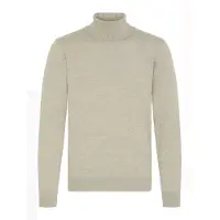 Blend Rollkragenpullover "Rollkragenpullover BHCarsten", Herren, Gr. M, weiß (bone weiß melange), Obermaterial: 100% Polyester PES., Pullover Rollkragenpullover