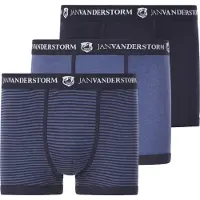 Jan Vanderstorm Retro Pants "3er Pack Retropant JASIEL", Herren, Gr. 4 XL, blau, Obermaterial: 100% Baumwolle CO., Unterhosen Retro Pants