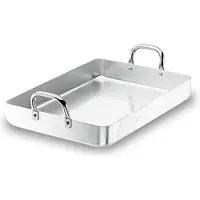 Lacor 20555F Bratpfanne mit Fixier Griffen 55 cm