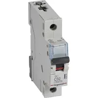 Legrand 403439 TX3 Leitungsschutzschalter C-Charakteristik, 50A, 1-polig, 6kA, 230/400VAC, 1TE