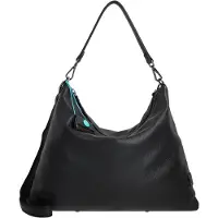 Gabs Leder Schultertasche Filippa TG Pochette Nero schwarz
