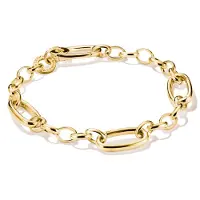 Thomas Sabo C1203-413-39 Damenarmband Charm-Armband Goldfarben mit Connect Links