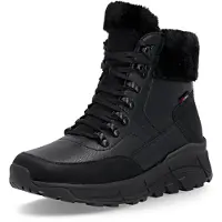 Rieker Damen Stiefelette warm gefüttert mit loser Einlage & Reißverschluss W0063, Größe:39 EU, Farbe:Schwarz