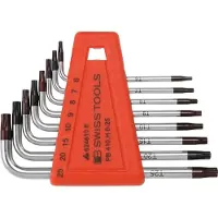 PB Swiss Tools Winkelschraubendreher-Satz, für TX, verchromt, 8-teilig