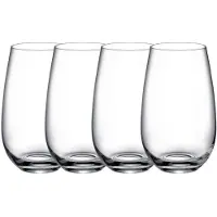 Villeroy & Boch Longdrinkglas "Longdrinkbecher Entrée 620 ml 4er Set transparent", bunt (transparent), 4 tlg., Glas, Trinkgefäße, Longdrinkglas