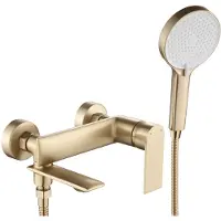 REA Badewannenarmatur VENETA Brush Gold