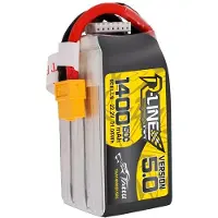 Gens ace Tattu R-line 5.0 1400mah 22.2v 150c 6s1p Xt60 Drohnenbatterie