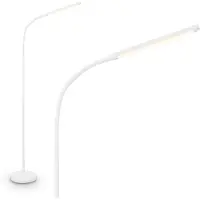 Briloner LED-Stehlampe Mura, weiß, Höhe 170 cm, Metall, Touchdimmer