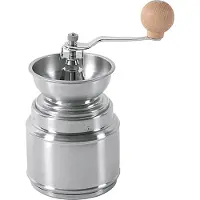 Zeller Kaffeemühle Edelstahl 16cm Ø9,5cm silber