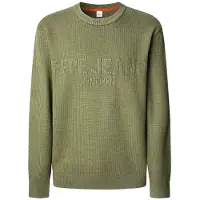 Pepe Jeans für Herren. PM7000016 Phineas Pullover grün (M), Lässig, Viskose