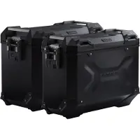 SW-Motech TRAX ADV Alukoffer-System 45/37L R1200GS/ADV. SCHW. Aluminium schwarz