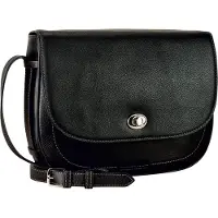 Leonhard heyden Leder Umhängetasche Tablettasche mit Laptopfach Nizza Crossbody Bag Black schwarz
