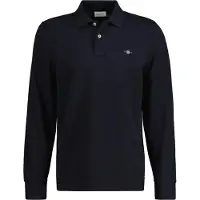 Gant Poloshirt "REG SHIELD LS PIQUE RUGGER" mit Logotickerei auf der Brust