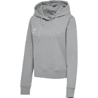 Hummel Damen Kapuzenpullover hmlGO 2.0 Cotton Hoodie 225250-2006 M - Grey Melange - M