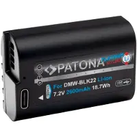 PATONA Platinum Akku Panasonic DMW-BLK22 mit USB-C Input