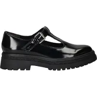 Tamaris Slipper , Damen, Gr. 41, schwarz, Lederimitat, unifarben, Basic, Schuhe Slipper, Chunky-Slipper, T-Spangen, Loafer, in veganer Verarbeitung