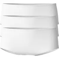 Calida Slip "Slip Panty Essential Cotton Low Cut 3er Pack", Damen, Gr. 48-50, weiß, Obermaterial: 95% Baumwolle CO. 5% Elasthan EL., Unterhosen Slip