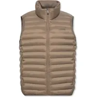 Calvin Klein Steppweste JEANS "SLVLSS LT WT NYLON PUFFER VEST", Herren, Gr. M, braun (morel), Web, Obermaterial: 100% Polyamid, regular fit normal, Rundhals, Westen Steppweste, Mit Rundhalsausschnitt