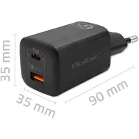 Qoltec 50766, Drinnen, AC, Schwarz