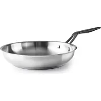 Lacor Pfanne - Edelstahl Bratpfanne - Thermodiffusor Basis, Induktionsgeeignet, Spülmaschinenfest, Ø 22 cm
