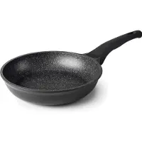 Lacor ECO Stone 24126 Bratpfanne, 26 cm max. Durchmesser, Gusseisen/Gussaluminium, Induktionsherd-geeignet, Antihaftbeschichtung
