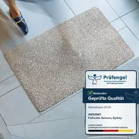 Otto Home Fußmatte "Sydney, Schmutzfangmatte", beige (hellbeige), B:100cm H:6mm L:150cm, Baumwolle, Teppiche, Fußmatte, Melierte Optik, für den Innenbereich, waschbar bei 30 Grad