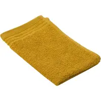 Gozze Gaestehandtuecher GÖZZE "Hanna", gelb (senf), B:30cm L:50cm, Walkfrottier, Obermaterial: 100% Baumwolle, Handtücher, Gaestehandtuecher, Set, Uni Farben, strukturierte Bordüre, 100% Baumwolle