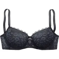 Vivance Schalen-BH , Damen, Gr. 70, Cup C, schwarz, Microtouch, Obermaterial: 63% Polyamid, 27% Polyester, 10% Elasthan, BHs Schalen-BH, aus Spitze in Leo-Optik im modischen Balconnet-Schnitt, Dessous