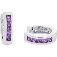 Amor Creolen für Damen, 925 Sterling Silber, Zirkonia (synth.) amor Silber