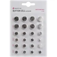 TDR Knopfzellen Mix Smartline 24er-Pack Alkaline (LR41/LR43/LR44/LR621/LR626/LR754)